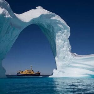 Sailing among icebergs and fjords